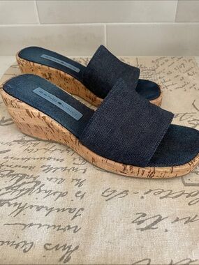 Denim Fabric Wedges
